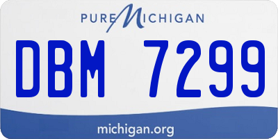 MI license plate DBM7299