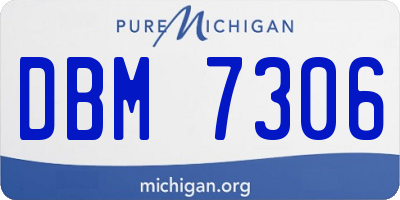 MI license plate DBM7306
