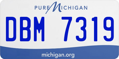 MI license plate DBM7319