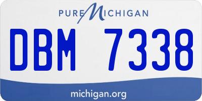 MI license plate DBM7338