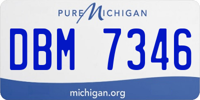 MI license plate DBM7346