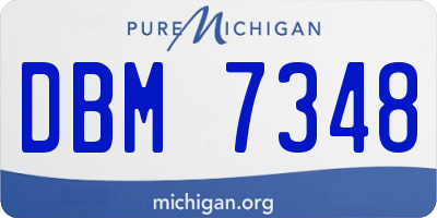 MI license plate DBM7348
