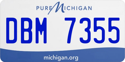 MI license plate DBM7355