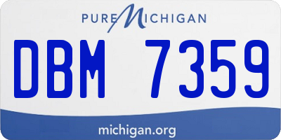 MI license plate DBM7359
