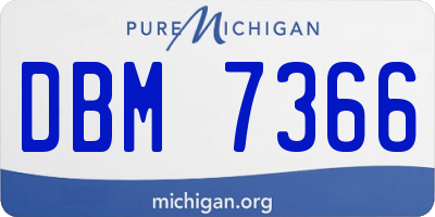 MI license plate DBM7366