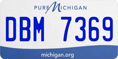 MI license plate DBM7369