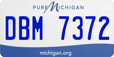 MI license plate DBM7372