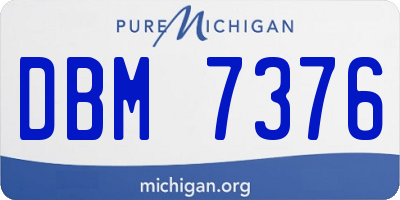 MI license plate DBM7376