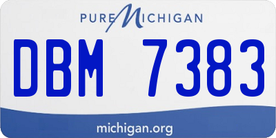 MI license plate DBM7383