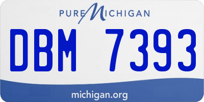 MI license plate DBM7393