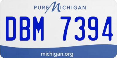 MI license plate DBM7394