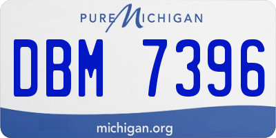 MI license plate DBM7396
