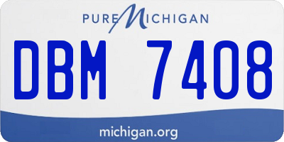 MI license plate DBM7408