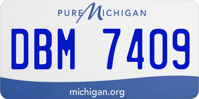 MI license plate DBM7409