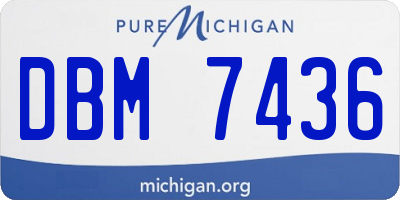 MI license plate DBM7436