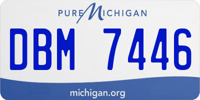 MI license plate DBM7446