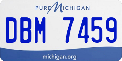 MI license plate DBM7459