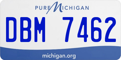 MI license plate DBM7462