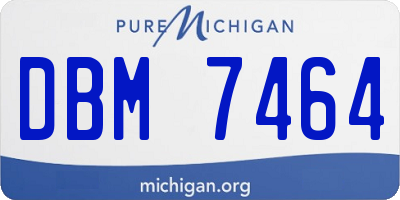 MI license plate DBM7464
