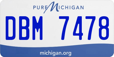 MI license plate DBM7478