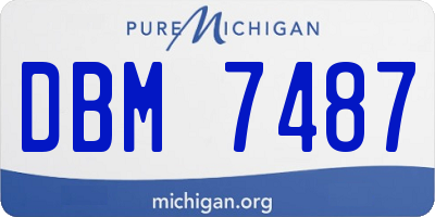 MI license plate DBM7487