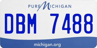 MI license plate DBM7488