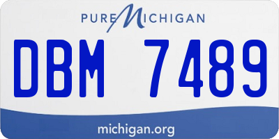 MI license plate DBM7489