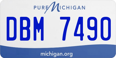 MI license plate DBM7490