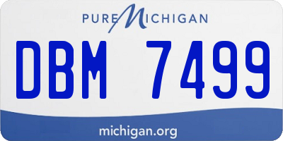 MI license plate DBM7499