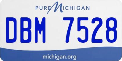 MI license plate DBM7528
