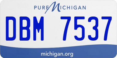 MI license plate DBM7537