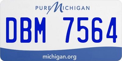 MI license plate DBM7564