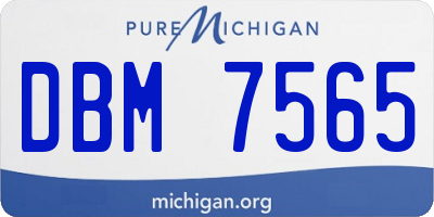 MI license plate DBM7565