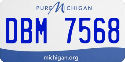 MI license plate DBM7568