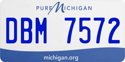 MI license plate DBM7572
