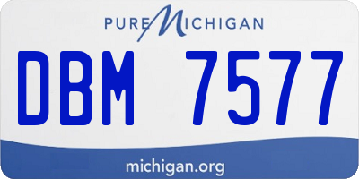 MI license plate DBM7577