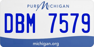 MI license plate DBM7579
