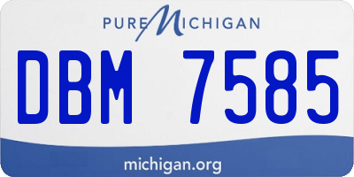 MI license plate DBM7585