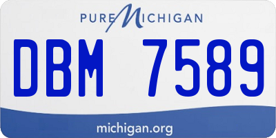MI license plate DBM7589