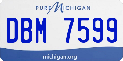 MI license plate DBM7599