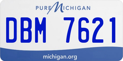 MI license plate DBM7621