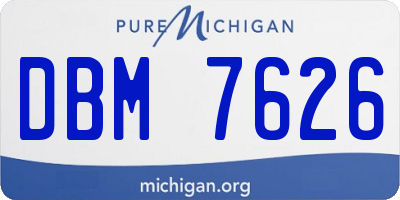 MI license plate DBM7626