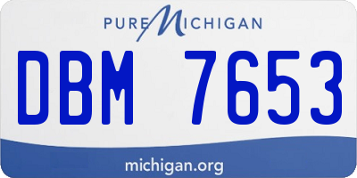 MI license plate DBM7653