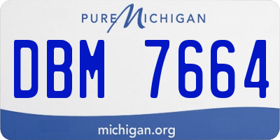 MI license plate DBM7664