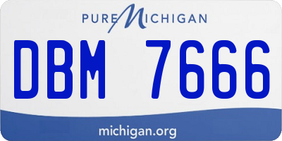 MI license plate DBM7666