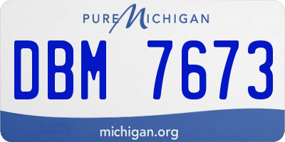 MI license plate DBM7673