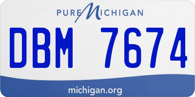 MI license plate DBM7674
