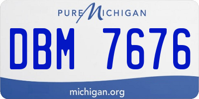 MI license plate DBM7676