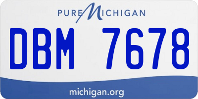 MI license plate DBM7678