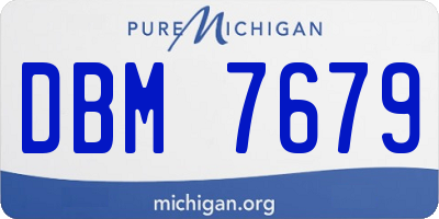 MI license plate DBM7679